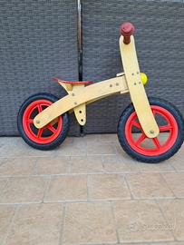 Balance bike- bici senza pedali in legno