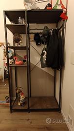 Scaffale artigianale in ferro e legno - su misura