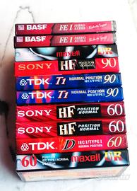 10 Cassette Misto 1  Basf, Maxell, Sony, Tdk