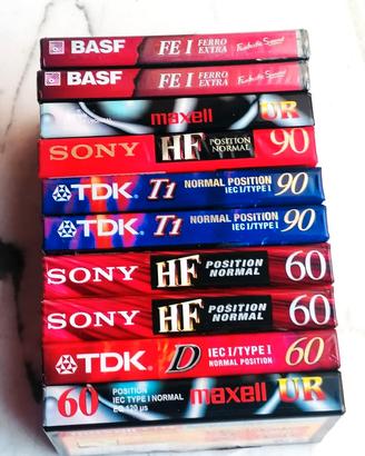 10 Cassette Misto 1  Basf, Maxell, Sony, Tdk