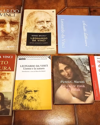 7 Libri Leonardo da Vinci Edizioni Rare NUOVI