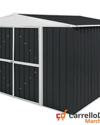 Box in Acciaio da giardino 360x345cm nero