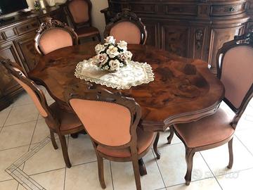 Sala da pranzo completa stile Luigi XV.