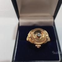 Anello orologio laminato oro rosa antico originale