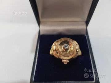 Anello orologio laminato oro rosa antico originale