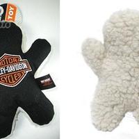 Giochi cani peluche harley davidson omino sonaglio