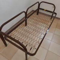Letto singolo completo metallo + materasso - Sorso