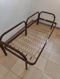 Letto singolo completo metallo + materasso - Sorso