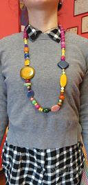 COLLANA agata vari colori, lapislazzuli argento
