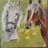 Quadro con cavalli