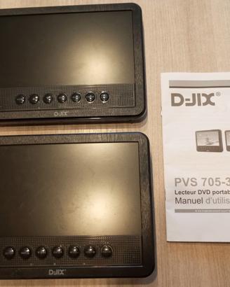 Lettori DVD D-JIX PVS 705-39HSM con staffe