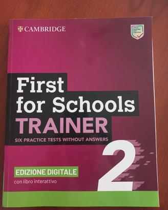 B2 First for schools trainer - inglese
