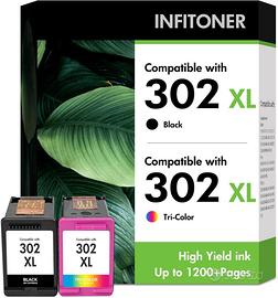 Cartucce HP 302XL compatibili nero + colore