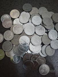 lotto 1 kg di monete tutte da 50 lire per jukebox 