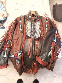 GIACCONE STILE FAR WEST, IN VERA PELLE