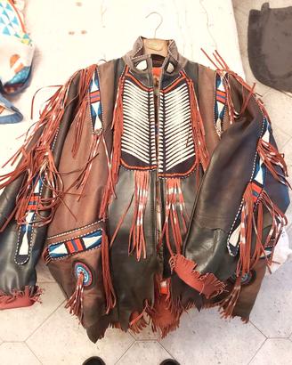 GIACCONE STILE FAR WEST, IN VERA PELLE