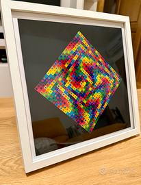 Quadro 1975 Victor Vasarely  serigrafia optical