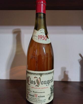 Bottiglia vino Clos Vougeot 1950