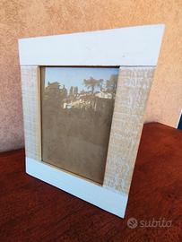 Cornice in legno stile shabby 