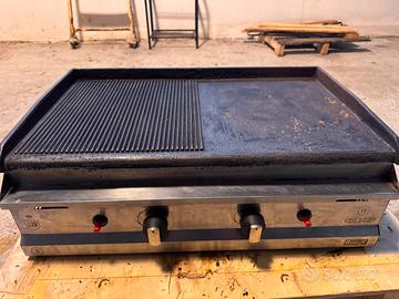 Fry Top, piastra a gas (metano/gpl) professionale