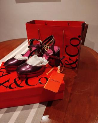 Scarpe Diane con plateau Max & Co. Viola tg. 36
