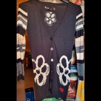Cardigan Desigual bianco e nero