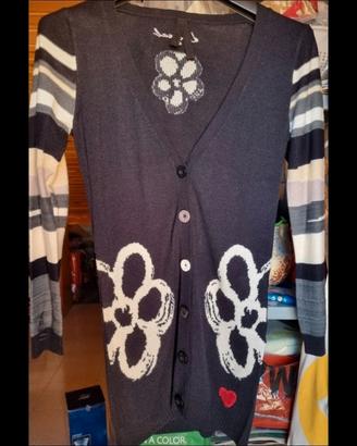 Cardigan Desigual bianco e nero