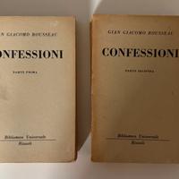 Rousseau CONFESSIONI Rizzoli ediz. 1955 2 volumi