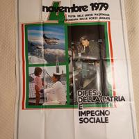 manifesto pubblicitario vintage forze armate 79