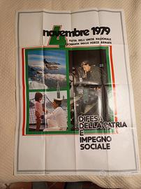 manifesto pubblicitario vintage forze armate 79