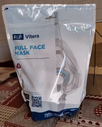 Maschera CPAP terapia del sonno scatola sigillata