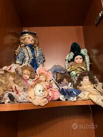 Collezione di bambole di porcellana