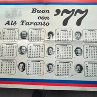 poster taranto calcio buon 1977 ale' taranto