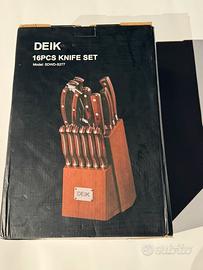 Set 16 pezzi coltelli da cucina DEIK – NUOVO – €60