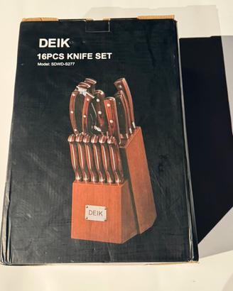 Set 16 pezzi coltelli da cucina DEIK – NUOVO – €60