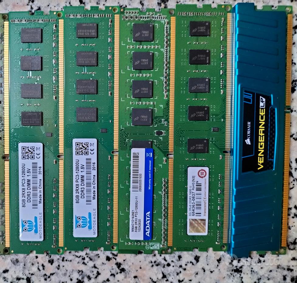 RAM DDR3 8GB Per Laptop Banco Di RAM DDR3 8 GB Per Laptop, 1600 MHz PC3- 12800, SODIMM 204 Pin, 1,5 V, Memoria Per PC Portatile