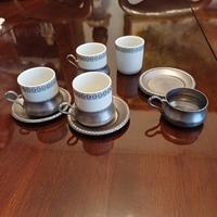 servizio caffè in peltro 