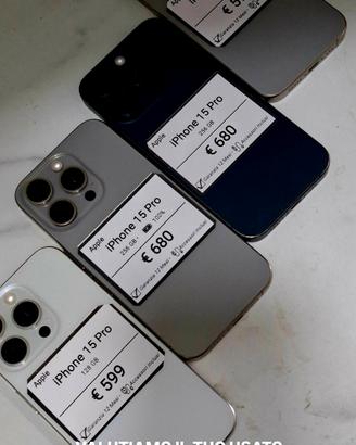 IPHONE 15 PRO 256 GB Batteria 100%