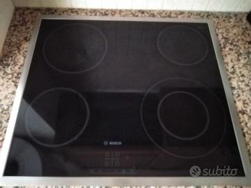 Piano cottura da incasso ceramica 4 fornelli