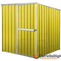 Box da giardino lamiera 175x185cm giallo
