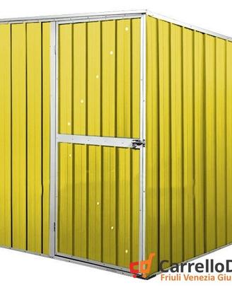 Box da giardino lamiera 175x185cm giallo