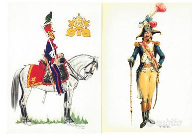 LOTTO N. 5 CARTOLINE UNIFORMI MILITARI VARIE