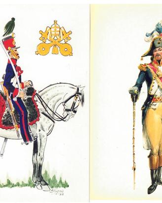 LOTTO N. 5 CARTOLINE UNIFORMI MILITARI VARIE