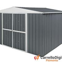 Box in Acciaio da giardino 360x345 grigio scuro