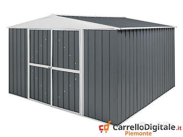 Box in Acciaio da giardino 360x345 grigio scuro