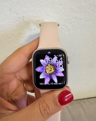 Apple Watch serie 9 cinturino rosa 41mm