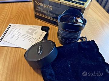 Samyang fisheye CS lens Multi-coated 8mm f3.5