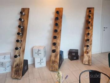 porta bottiglie in legno