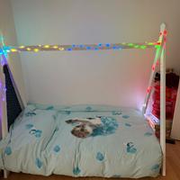 Letto montessoriano in legno cameretta bambini 