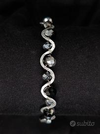 Bracciale in alluminio martellato
